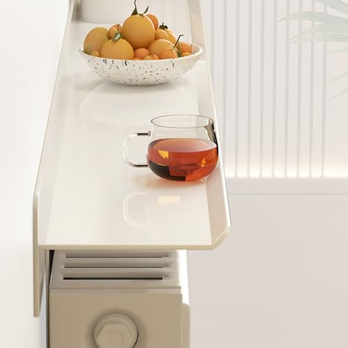 Heizkörperabdeckung Über Dem Heizkörper-Aufbewahrungsregal, Wohnzimmer, Küche, Badezimmer Auf Dem Heizkörperregal/Heizkörperoberseite, Staubdichte Halterung/schwebende Pflanzenregalabdeckungen(L 140cm