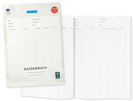 2x Kassenbuch / A4 / 56 Blatt