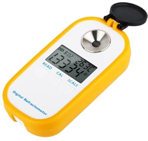 NGBFF Refraktometer, Auto Refraktometer Digitale Bier Refraktometer Würze Hydrometer Brix 50% Alkohol Konzentration Meter Wein Alkohol Teste,für Zuhause