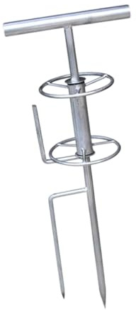 Fenteer Gartenschlauch Guide, Gartenschlauchhalter, freistehende, Rackschlauchtrolle rechter Winkelschlauch Ziehstand für Garten Ecke Rasen, Style B