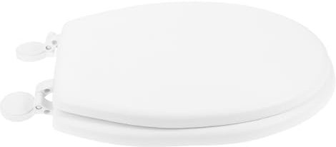 DIYEAH Copriwater Guarnizione Sedile Wc Ammortizzato Bianco Morbido Antiscivolo Per Uso Domestico Apertura e Chiusura Silenziosa