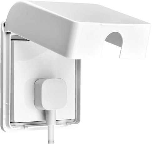 Uqezagpa Coperture adesive per prese di tipo 86, protezioni ABS bianche contro