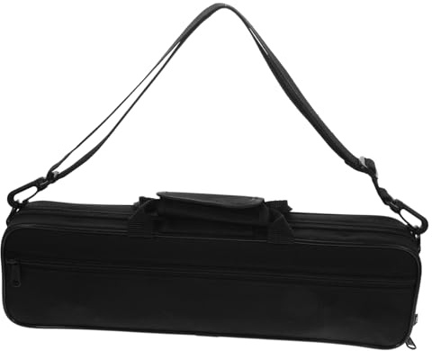 minkissy Flötentasche für Querflöte und Klarinette mit Einfachem Design Schwarze aus Oxford Stoff Praktische Transporttasche und Bequemen Tragegriff
