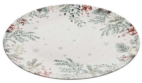 Atmosphera Créateur d'intérieur - Assiette de Présentation Laponie 33cm Multicolore