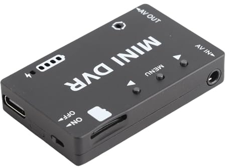 HETHLIF Mini FPV DVR Module with Long Working Time for RC Models, Built in Battery Video Audio Recorder for FPV Drone Accessory