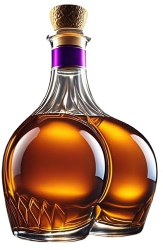 Funny Butt Whiskey Flasche 300 ml – mundgeblasene Glas-Weinkaraffe, personalisierter, kreativer Dekanter, auslaufsicheres Design, perfekt für Partys und Bar-Dekor-Geschenke