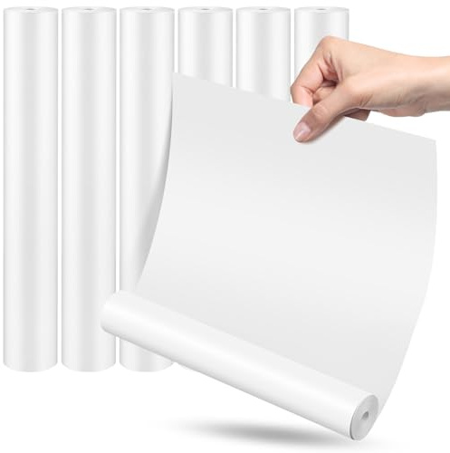 Thermopapier A4, 6 Rollen Thermodrucker Papier für für Tragbare Drucker, Thermal Paper A4 Schnell Trocknendes Perfekt für Kontinuierliches Drucken Datei Webseiten Foto, Nachfülldruckpapier, 210x30mm