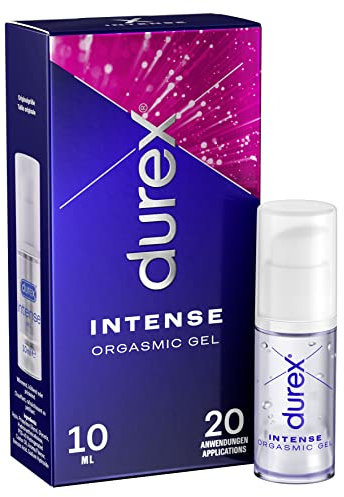 Durex Intense Orgasmic Gel – Stimulierendes Gel für gesteigerte klitorale Empfindsamkeit – Wärmende, kühlende und prickelnde Effekte – 10 ml (1 x 10 ml)