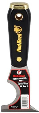 RED Devil 4251 6-in-1 Painters Tool: Scraper, Putty Knife, Roll Cleaner, Nail Setter, Gouger, Spreader, Open Paint Cans