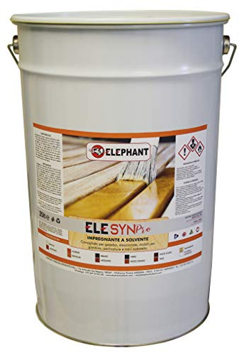 25lt | Impregnante SINTETICO SYNT SOLVENTE per legno - ELE SYN PRO (Noce scuro)