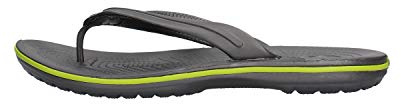 Crocs Unisex Crocband Flip Flip Flops, Graphite Volt Green, 4 UK Men/ 5 UK Women