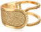 GUESS Hinged with Stones and Glitter Bangle Bracelet, One Size, Crystal