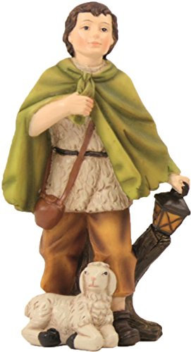 Krippenfigur, Schäfer mit Laterne ca. 10,3cm für 11cm Figuren