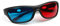 Othmro 1pc Occhiali 3D rosso-blu / ciano occhiali anaglifi, occhiali da visione 3D dimensionali anaglifi per videogiochi TV DVD 3D video virtuale