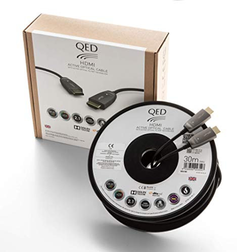 QED Performance Active Optical HDMI LSZH (Low Smoke Zero Halogen) Cables (30M)