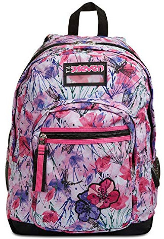 Seven Zaino Scuola Freethink, Rosa, Zaino Doppio Scomparto, Tasca Frontale e Tasca Porta Borraccia, Zaino Medie e Superiori, Bambina Ragazza