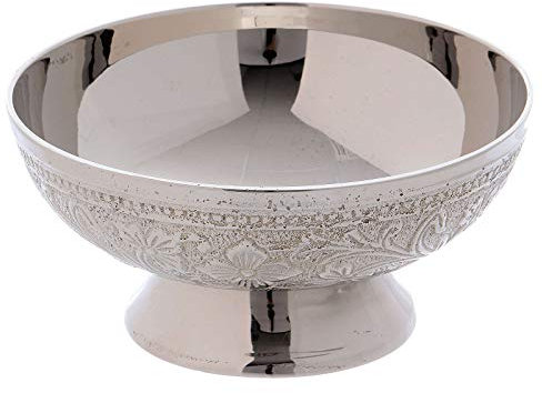 Escudilla para Incienso Estilo Oriental latón Plateado