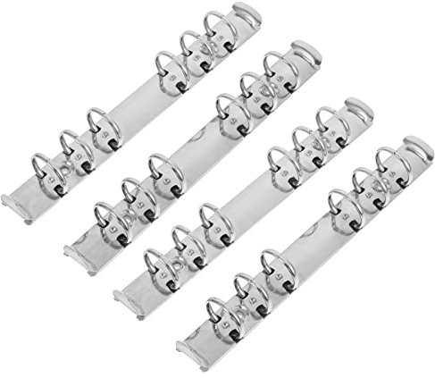 STOBOK 4 Stücke A6 6 Ringbuch Mechanismus Notebook Mechanismus Ersatz Kit Metall Lose Blatt Ordner Ringe Notebook Ringbuch Mechanismus