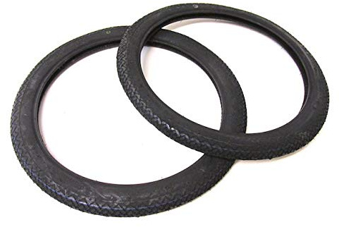Reifen Satz (2 1/2 x 16 Zoll) 2.50-16 passend für Hercules Sachs Prima M 2 3 4 5 6 S, Mofa/Mopedreifen, Set aus 2 Reifen