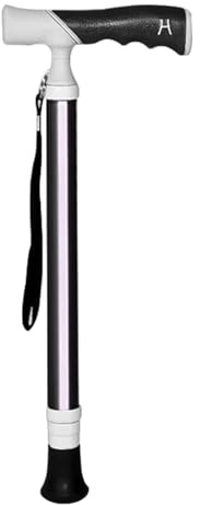 4-Section Telescopic Walking Stick Titanium Alloy Lightweight Hiking Stick - Can Be Put in a School Bag Non-Slip Walking Stick(A,38~105cm)
