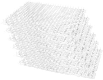 QWORK® Confezione da 6 tappetini repellenti per Gatti Trasparenti 34x42 cm, Tappetino Chiodato per respingere i Gatti in Interni ed Esterni