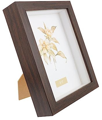 TOPBATHY Rustic Shadow Box Frame for Displaying Medals Photos Dried Flowers Versatile Decorative Showcase for Keepsakes Smooth Design for Home Decor