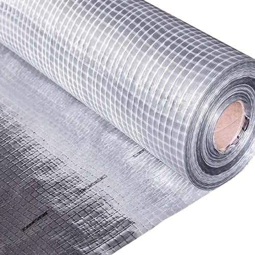HAUSA Dampfsperrfolie ALU 75m² (1,5mx50m) Aluminium Dampfsperrbahn für Dach Dachgeschoss Wand Decke, glasfaserverstärkt extra reißfest Folie zur Dachisolierung von Innen, Dampfsperre Dachfolie