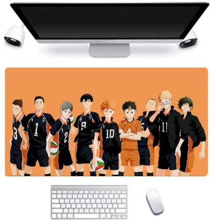 Haikyuu Mauspad Hinata Shoyo/Oikawa Anime Mousepad Rutschfestem Gummiboden Büro und Zuhause Gaming Mauspads für PC 40 * 90CM