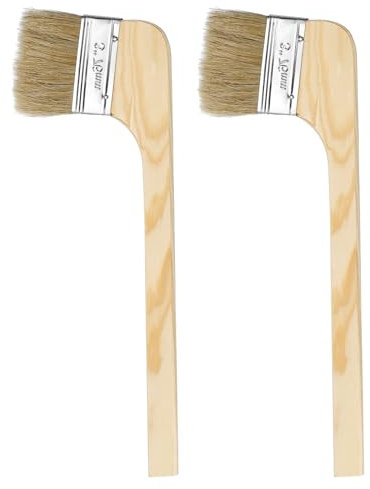 QUARKZMAN Pennelli per Pittura, 2pz, Larghezza 7,6 Cm, Riutilizzabili, con Angolo Piegatura, per Radiatori, per Tutti Dipinti Olio Lattice, Pareti Mobili, per Casa