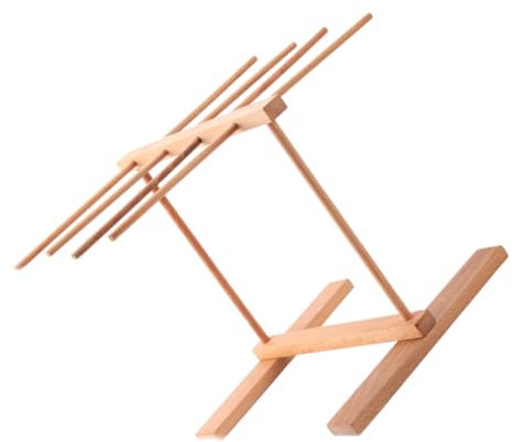Mikinona Séchoir à Pâtes De Hêtre Étagère De Séchage Pour Nouilles Support Et Portable Pour Spaghetti Vermicelli Et Lasagne Séchage Maison