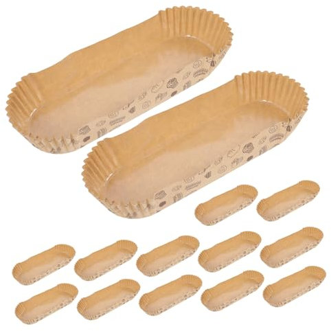 Amosfun Pirottini Da Forno in Carta Antiaderente a Forma Di Barca, Pirottini Per Cupcake Usa e Getta, Resistenti Al Calore Per Feste, Compleanni e Panetterie, Confezione Da 100 Pezzi