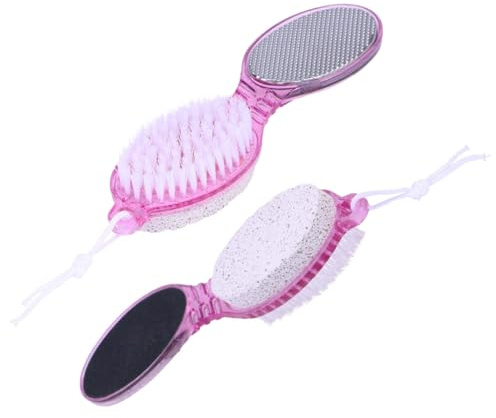 Didiseaon Râpe Exfoliante Double Face pour Pieds et Mains, Pierre Légère et Solide, pour Pédicure à Domicile et Élimination des Callosités Couleur Aléatoire