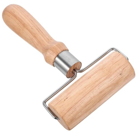OFFSCH Holzgriff Gebäckroller Für Pizza Und Teig Praktisches Küchen-backwerkzeug Aus Edelstahl Und Holz Leicht Zu Reinigen Und Wiederverwendbar