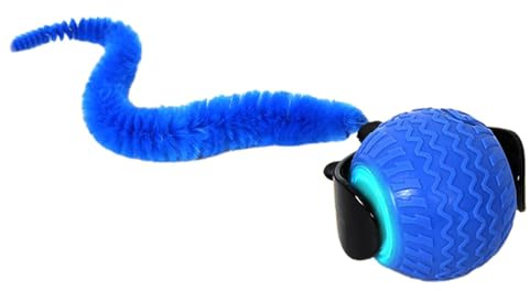 Giocattolo ricaricabile con palla per gatti, palline luminose per gatti | Giocattolo per animali domestici con rotolamento automatico | Gioco per gatti resistente ai morsi, giocattolo elettronico inte