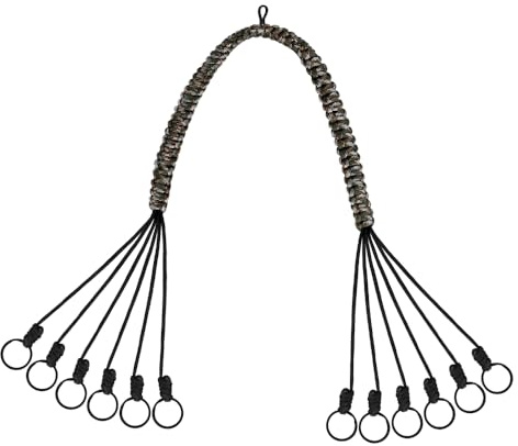 MiOYOOW Cinghia per Anatra, Cordino per Chiamata per Anatre Portatile con 12 Anelli, Porta Oca Accessori da Caccia Trasportino per Oche Uccelli Corvi Colombe