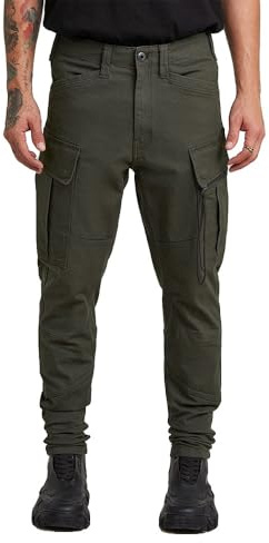 G-STAR Zip Pocket 3d Skinny Cargo Pants 2.0, Pantaloni Uomo, Grigio (Asfalt D24307-e172-995), 34W / 32L