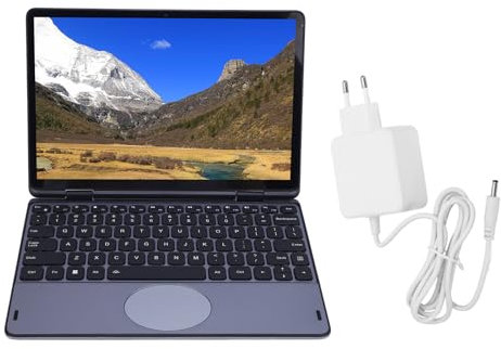 Computer Portatile Touchscreen da 11 Pollici, Laptop Convertibile a 360 Gradi, 16GB DDR4 128G M.2 SSD, WiFi a Doppia Banda, Sblocco delle Impronte Digitali, 3,40 (Spina europea)
