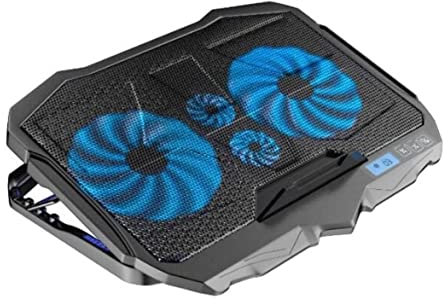 MCLIUJIA Base di Raffreddamento Pc Portatile Base di Raffreddamento per Laptop con 2 Ventole Regolabili in Altezza E 2 Porte USB Adatte per Laptop da 12-17