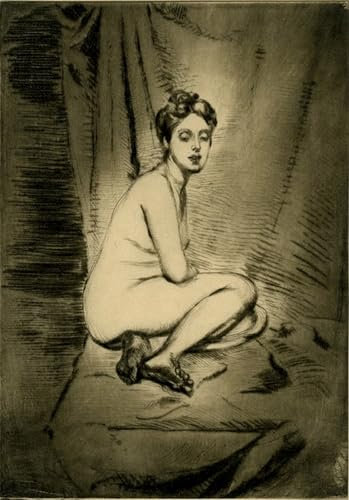 SERENDIPITP Impresión Imagen Modernos Cuadro Pintura al óleo Clásicas Figura de mujer agachada de Théodore Casimir Roussel para Decoraciones del Hogar 60x90cm