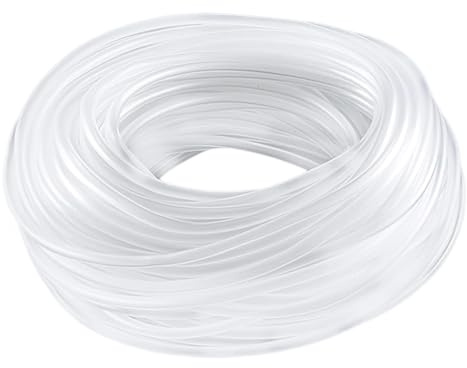 YSDINK Tubo flexible de PVC de alta calidad para acuario, manguera de bomba de aire transparente de 4 x 6 mm, línea de oxígeno resistente a las torceduras para peceras y accesorios de estanque, ideal