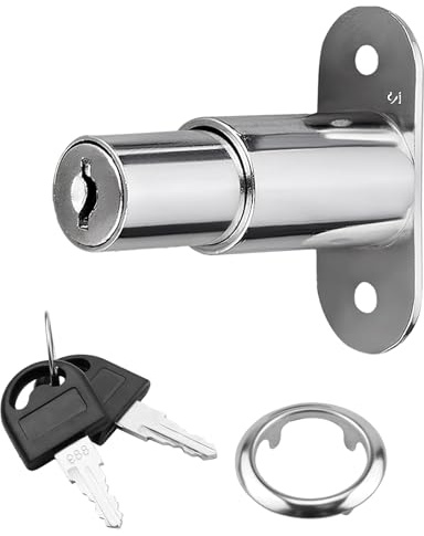 ARYIMYDP 1 Juego de Cerrojo 105 para Puertas Correderas, Set Completo con Partes Superiores y Laterales, Fácil Instalación para Armarios y Puertas Correderas,Fabricación de Calidad para Larga Duración