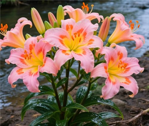 Schön Taglilien, MehrjäHrige, Farbenfrohe Taglilien-Rhizom In GroßPackungen, Fachgerecht Gepflanzt, GartenverschöNerung-5 Rhizom-I