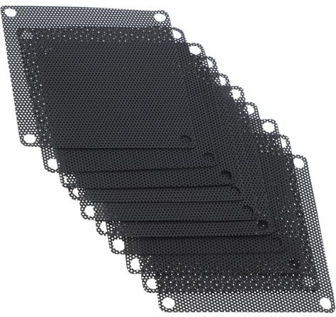 JEWEDECO 10 Stückpc Gehäuselüfter Hardware mit PVC Staubfilter Atmungsaktives Design und Langlebige Gehäusefilterabdeckung für Computerzubehör im Sommer