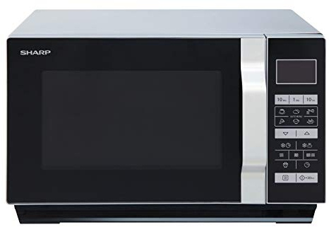 Sharp Home appliences r760s micro-ondes combiné plan de travail 23L 900 W Noir, Argent Four à micro-ondes