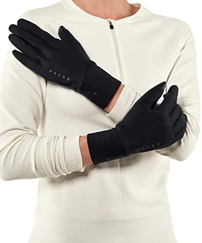 FALKE Unisex Brushed Handschuhe warm Touchscreen-kompatibler Daumen und Zeigefinger mit Reflektoren für milde bis kalte Temperaturen schnelltrocknendes atmungsaktives Funktionsmaterial 1 Paar | Touchscreen-kompatibler Daumen und Zeigefinger mit Reflektoren schnelltrocknendes atmungsaktives Funktionsmaterial 1 Paar