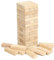 SHINE Juego de Torre de Bloques de Madera, Juego de 51 Piezas rectangulares de Madera Dura, apilamiento, Juego de apilamiento, Madera Lisa