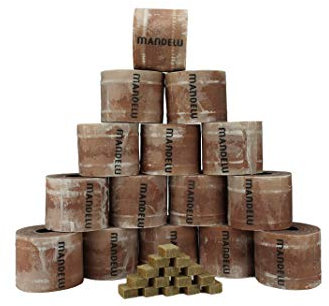 Mandelu Wachsrollen 15 Stück aus 100% Recycling-Wachs mit Anzündwürfeln