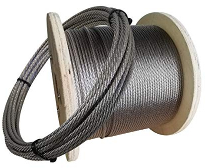 Edelstahl Drahtseil 4mm x 25m V4A AISI316 Rostfrei INOX 7x7 Edelstahldrahtseil Rankhilfe
