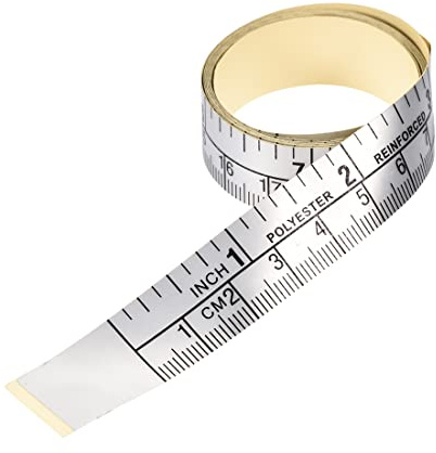 sourcing map Self-Adhesive Measuring Tape with Fractions 40 Inches 100cm Workbench Ruler, Peel and Stick Measure Tape for Woodworking, Saw, Drafting Table