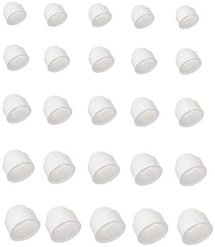5x SCHUTZKAPPEN M5 BIS M30 Weiß HUTMUTTERN SECHSKANTSCHRAUBEN ABDECKKAPPEN FÜR SCHRAUBE KAPPE AUTO MÖBEL ABDECK MUTTERN (M12 / Hex 18mm)